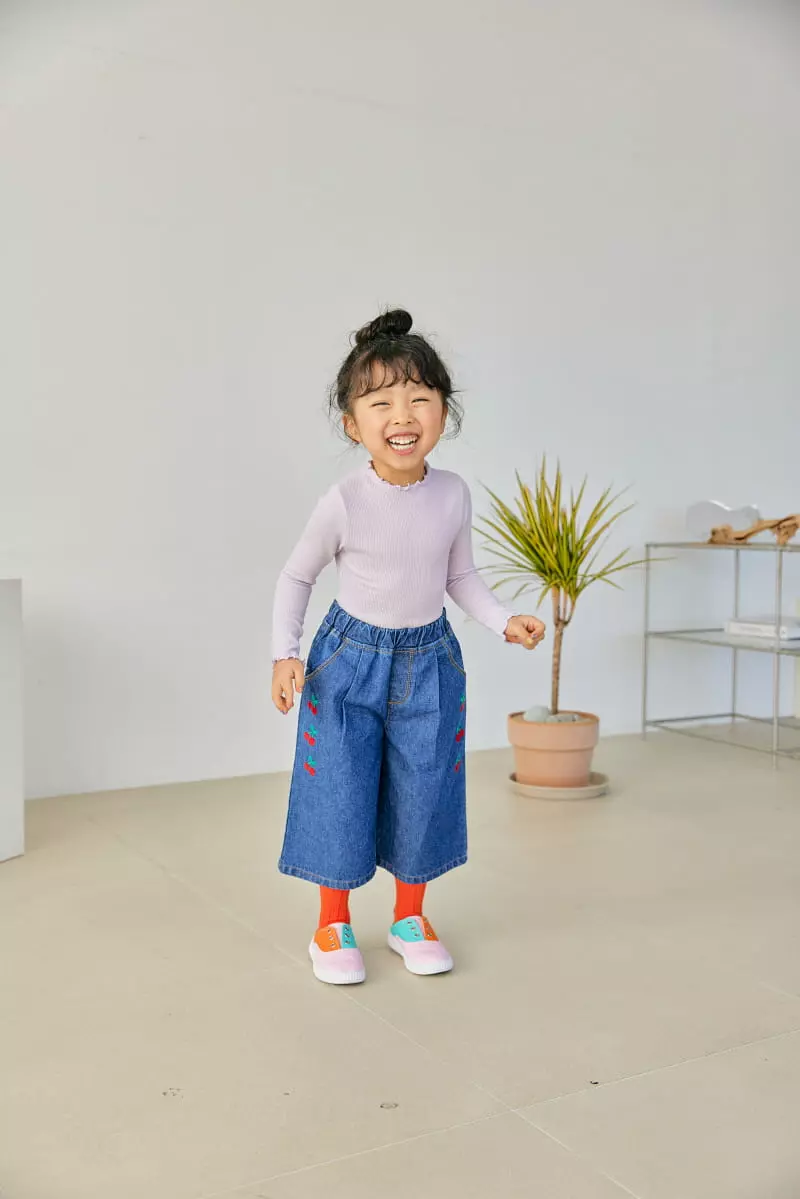Orange Mom - Korean Children Fashion - #prettylittlegirls - Cherry Pants - 11