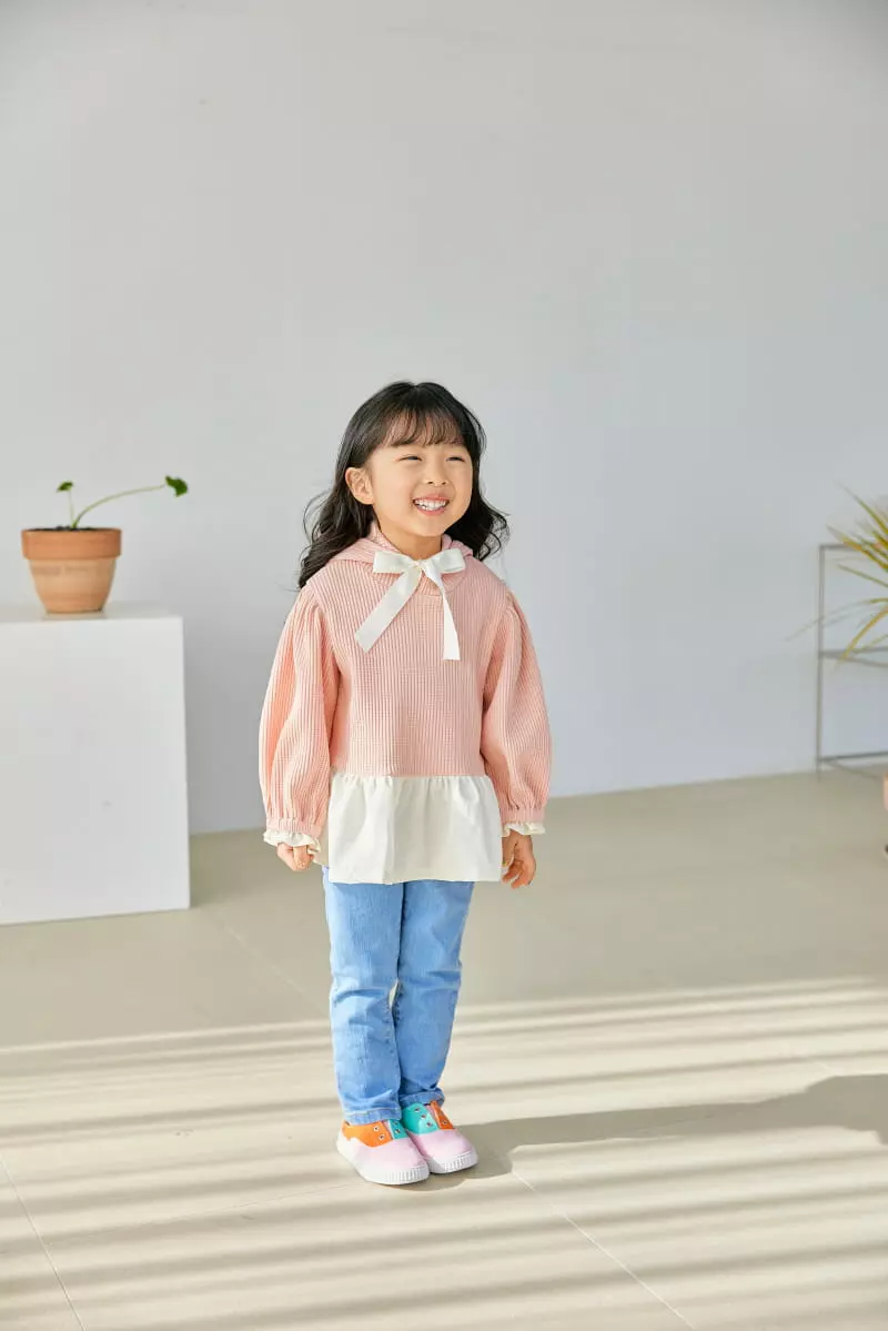 Orange Mom - Korean Children Fashion - #stylishchildhood - Hoody Long Tee