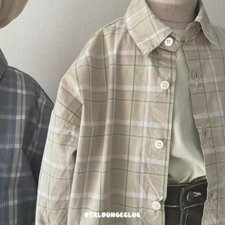 Otr - Korean Children Fashion - #todddlerfashion - E Check Shirt - 6