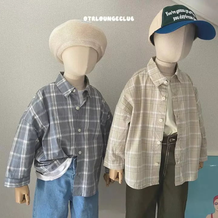 Otr - Korean Children Fashion - #toddlerclothing - E Check Shirt - 7