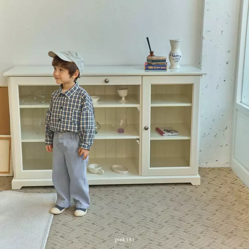 Pink151 - Korean Children Fashion - #childofig - Wide Check Shirt - 9