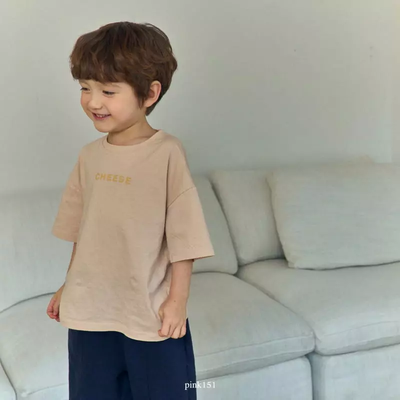 Pink151 - Korean Children Fashion - #childofig - Cheese Short Sleeves Tee - 2