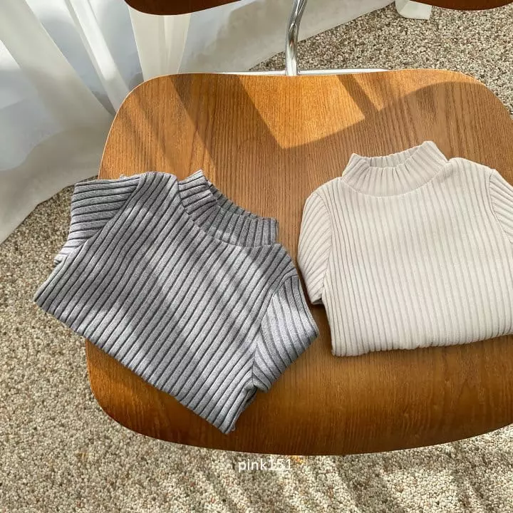 Pink151 - Korean Children Fashion - #childofig - Slim Half Turtleneck Tee - 10