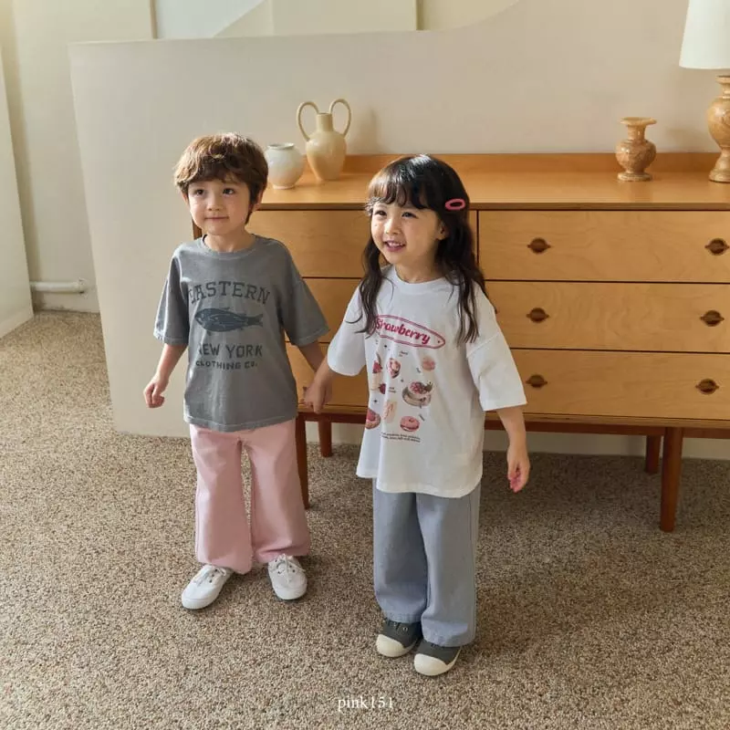 Pink151 - Korean Children Fashion - #designkidswear - Strawberry Short Sleeves Tee - 3