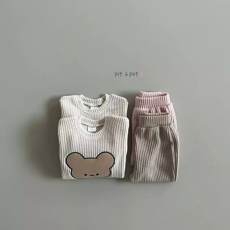 Pitapat - Korean Children Fashion - #childrensboutique - Friends Top Bottom Set - 5