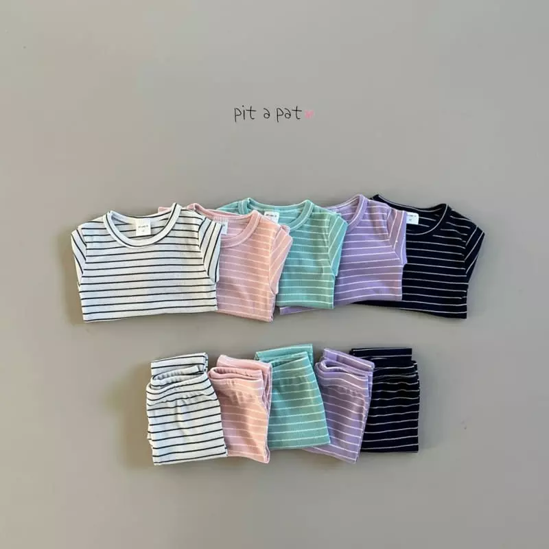Pitapat - Korean Children Fashion - #discoveringself - Sticky Stripes Easywear - 4