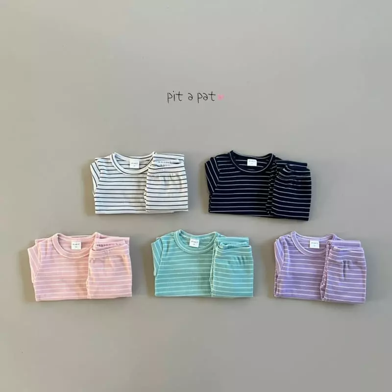 Pitapat - Korean Children Fashion - #kidsstore - Sticky Stripes Easywear - 6