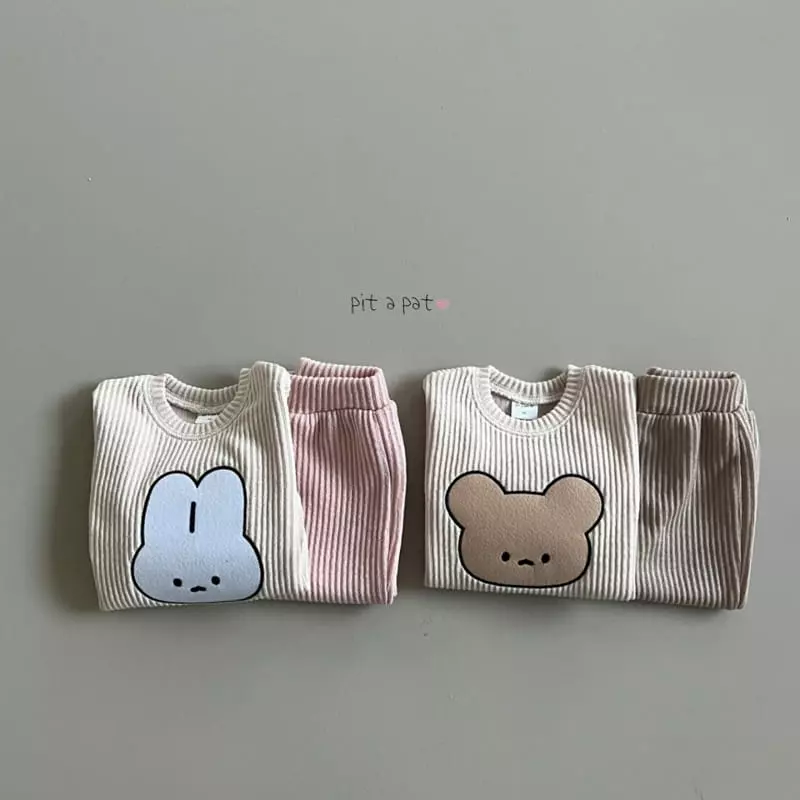 Pitapat - Korean Children Fashion - #stylishchildhood - Friends Top Bottom Set - 3