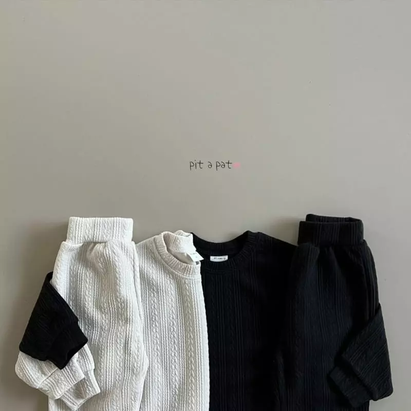 Pitapat - Korean Children Fashion - #prettylittlegirls - Churros Top Bottom Set - 4