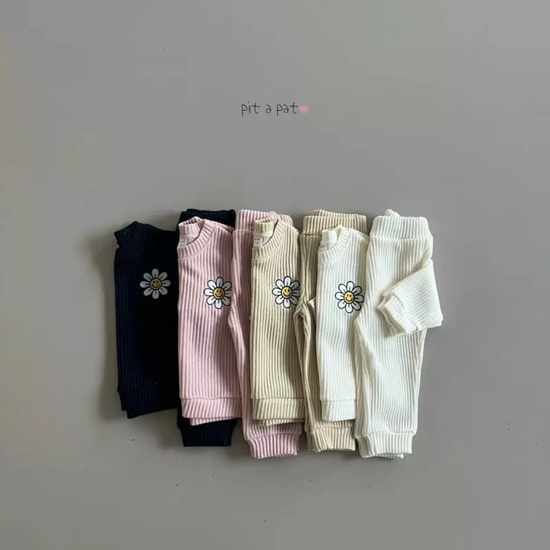 Pitapat - Korean Children Fashion - #todddlerfashion - Frisia Top Bottom Set - 3
