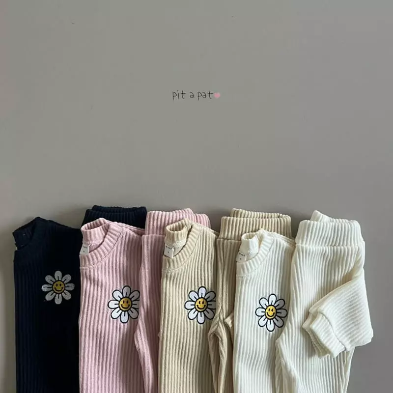 Pitapat - Korean Children Fashion - #todddlerfashion - Frisia Top Bottom Set - 4