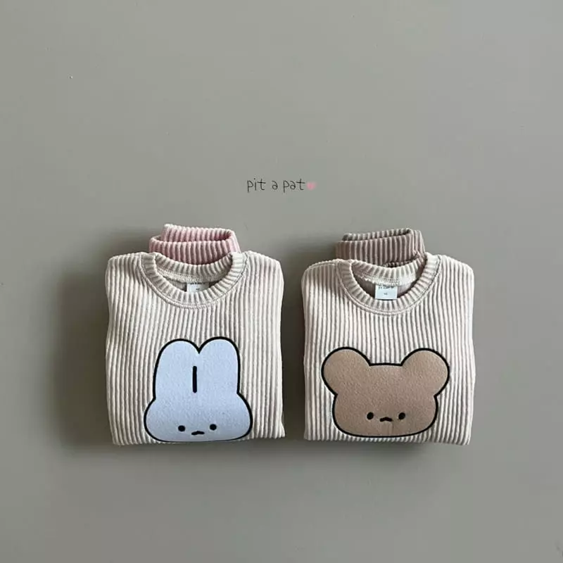 Pitapat - Korean Children Fashion - #toddlerclothing - Friends Top Bottom Set - 2