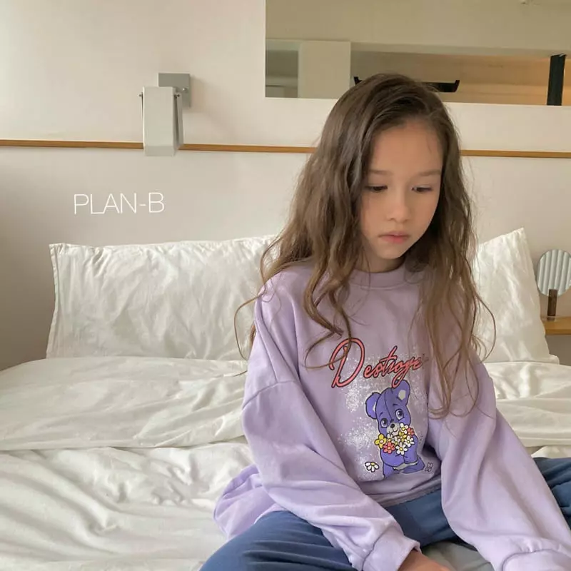 Plan B - Korean Children Fashion - #Kfashion4kids - Purple Bear Tee - 10