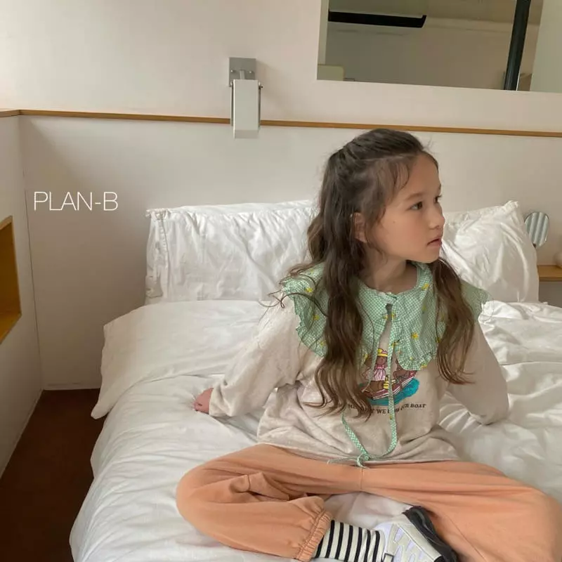 Plan B - Korean Children Fashion - #childofig - Flower Check Ribbon Blouse - 7