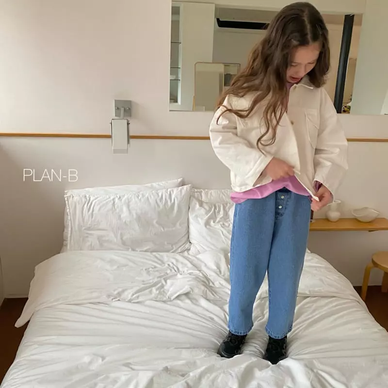 Plan B - Korean Children Fashion - #childrensboutique - Spring Button Jeans - 11
