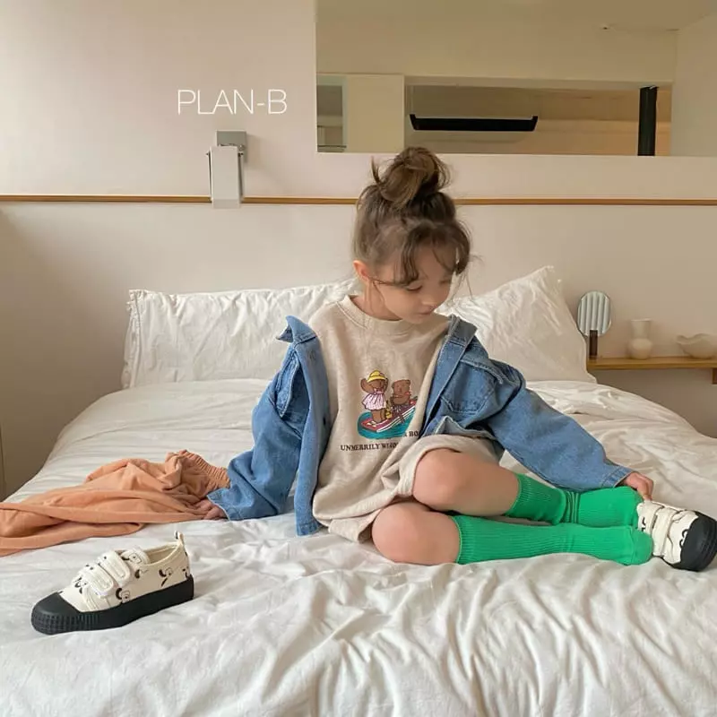 Plan B - Korean Children Fashion - #fashionkids - Boat Bear Tee