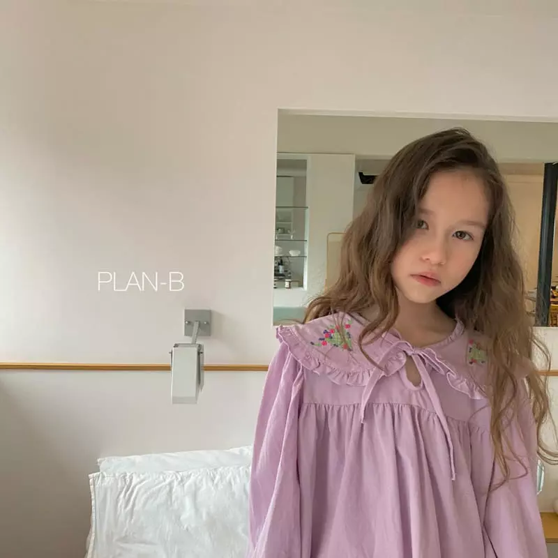 Plan B - Korean Children Fashion - #kidsshorts - Flower Embrodiery Blouse - 11