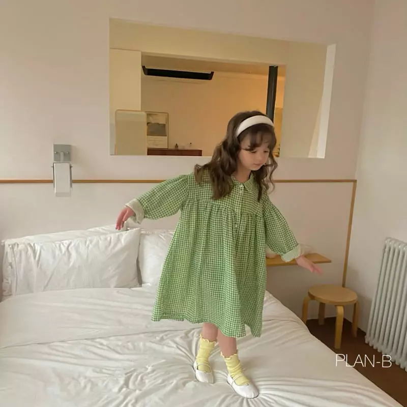 Plan B - Korean Children Fashion - #kidsstore - Check Two One-piece - 9