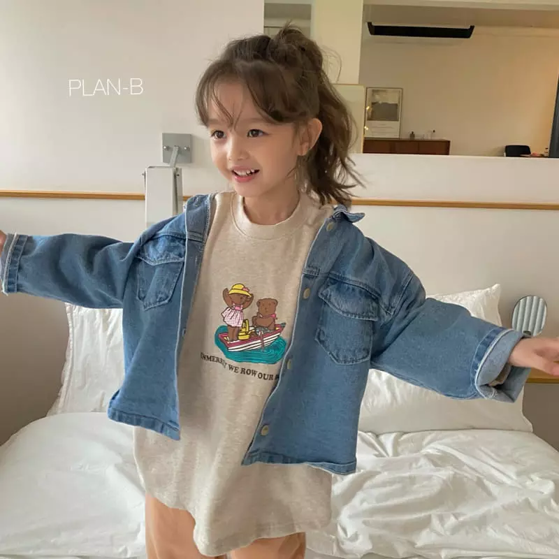Plan B - Korean Children Fashion - #kidsstore - Boat Bear Tee - 3