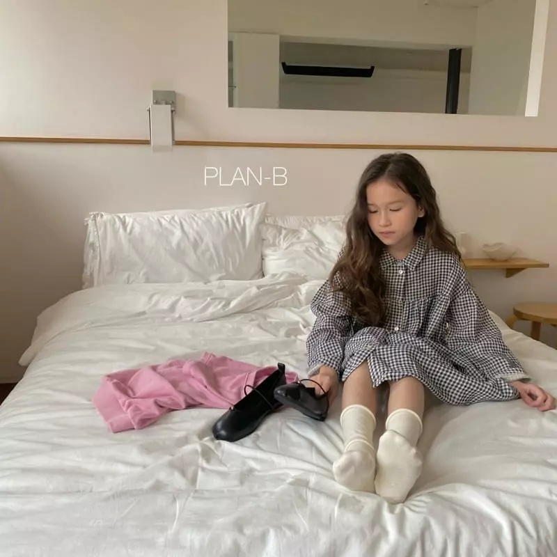 Plan B - Korean Children Fashion - #kidzfashiontrend - Check Two One-piece - 10