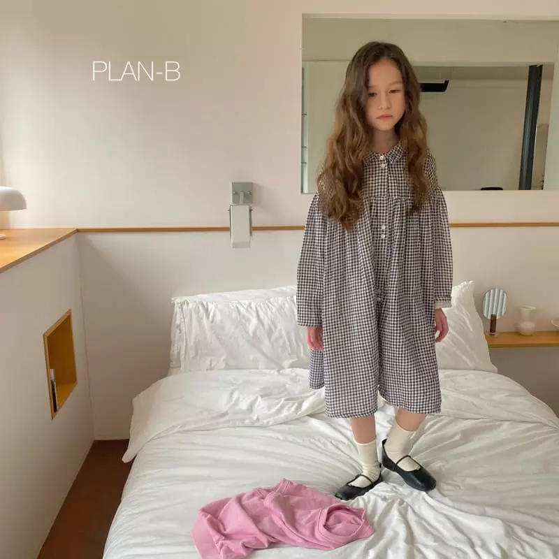 Plan B - Korean Children Fashion - #littlefashionista - Check Two One-piece - 12
