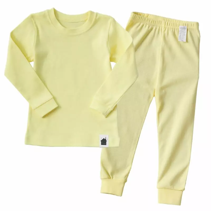 Puco - Korean Children Fashion - #kidsshorts - 30 Fraise Slim Fit Long Soft Solid Yellow Easywear