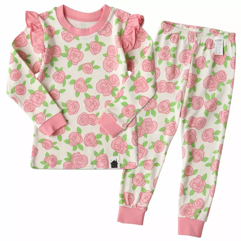 Puco - Korean Children Fashion - #magicofchildhood - 30 Fraise Slim Fit Long  Flower Easywear