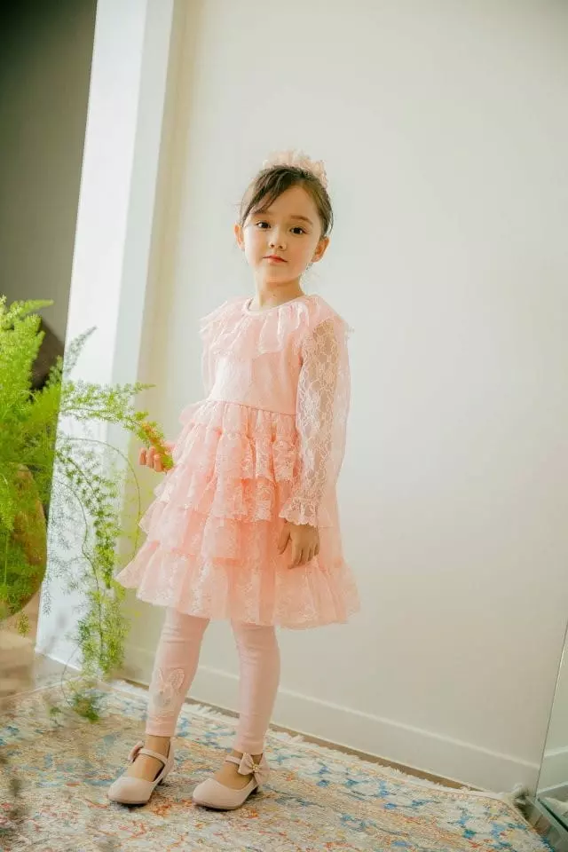 Pudding - Korean Children Fashion - #magicofchildhood - Cancan One-piece - 6