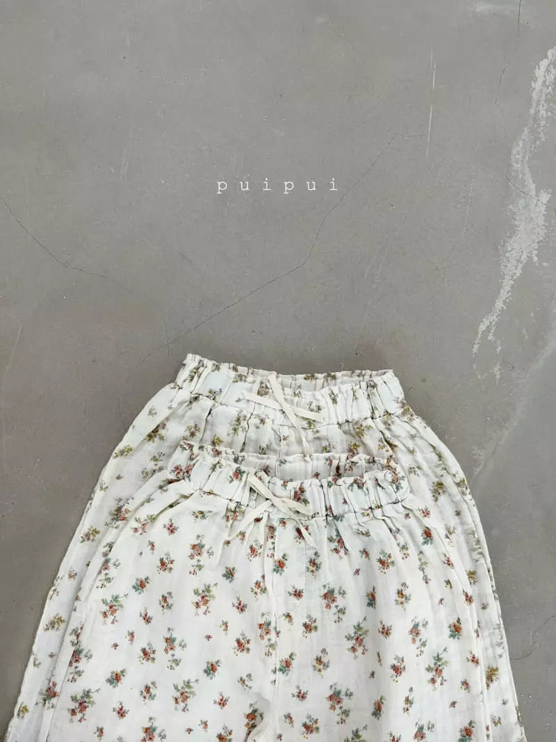 Puipui - Korean Baby Fashion - #babyboutique - Lucy Flower Pants