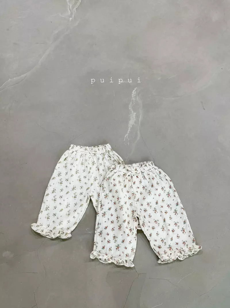 Puipui - Korean Baby Fashion - #babyfever - Lucy Flower Pants - 5