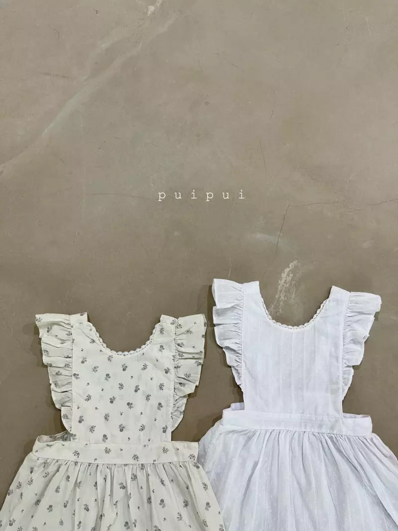 Puipui - Korean Baby Fashion - #babyoninstagram - Apron One-piece with Bonnet - 7