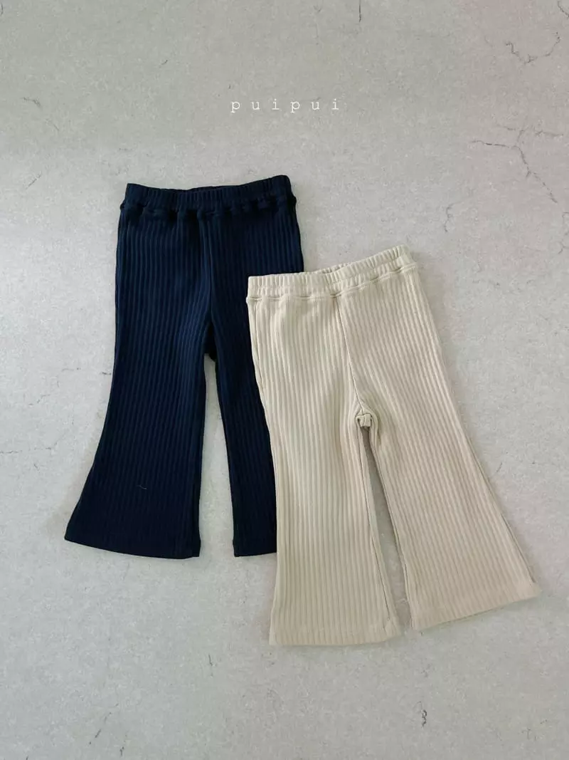 Puipui - Korean Children Fashion - #childofig - Latte Rib Pants - 9