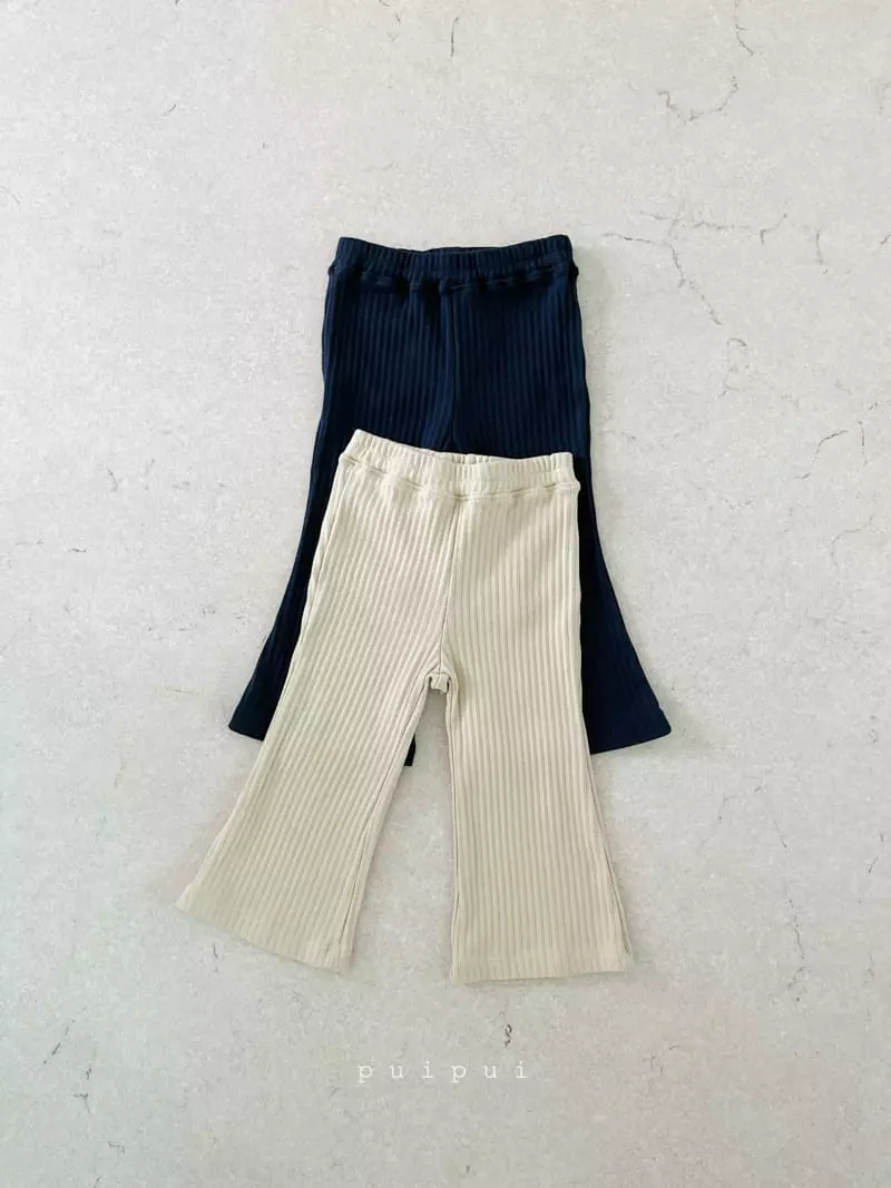 Puipui - Korean Children Fashion - #magicofchildhood - Latte Rib Pants - 3