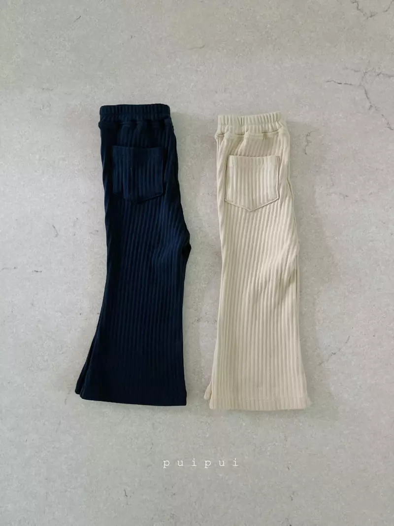 Puipui - Korean Children Fashion - #stylishchildhood - Latte Rib Pants - 8