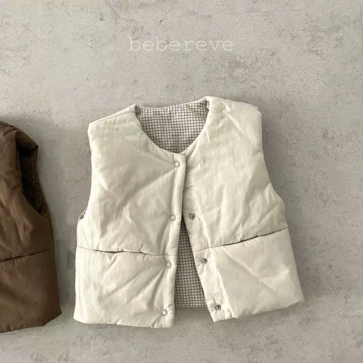 Reve Kid - Korean Baby Fashion - #babyboutique - Bebe Reversible Padding Vest - 2