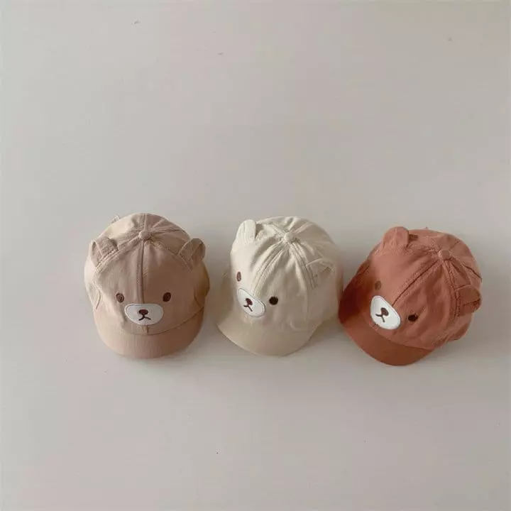 Reve Kid - Korean Baby Fashion - #babyoutfit - Bebe Bear Cap