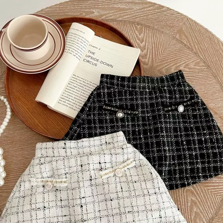 Reve Kid - Korean Baby Fashion - #babyoutfit - Bebe Twid Bloomer Top Bottom Set with Hat - 4