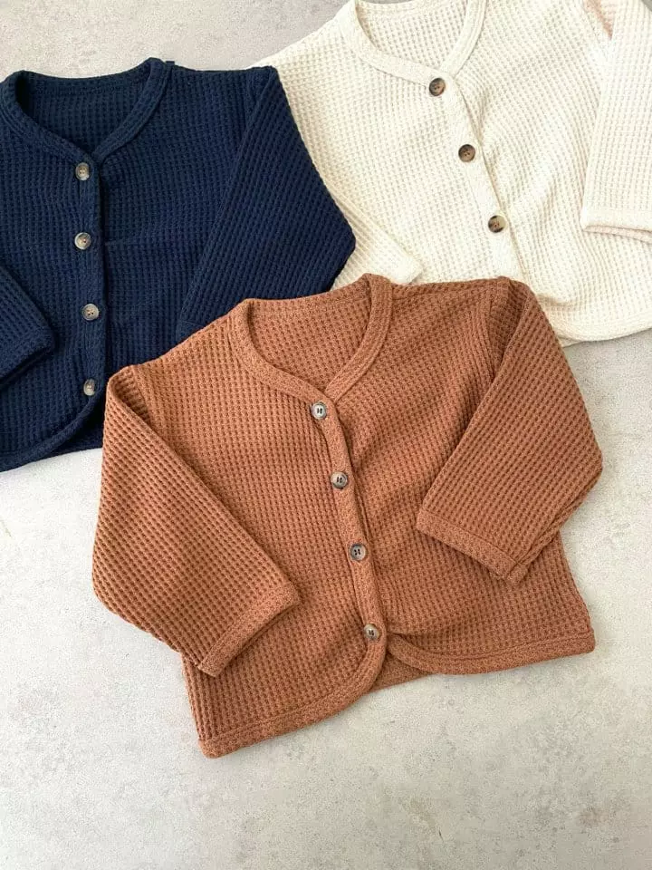 Reve Kid - Korean Baby Fashion - #babywear - Waffle Cardigan