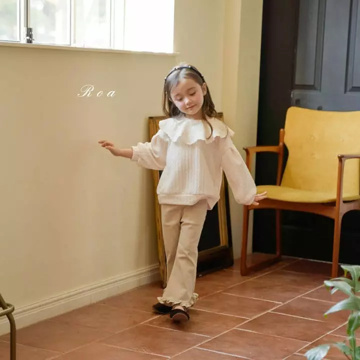 Roa - Korean Children Fashion - #stylishchildhood - Embroidery Sweatshirt - 4