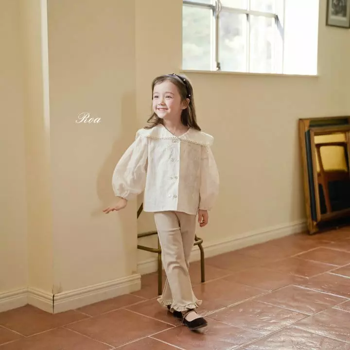 Roa - Korean Children Fashion - #kidsstore - Mocha Burn Blouse - 3