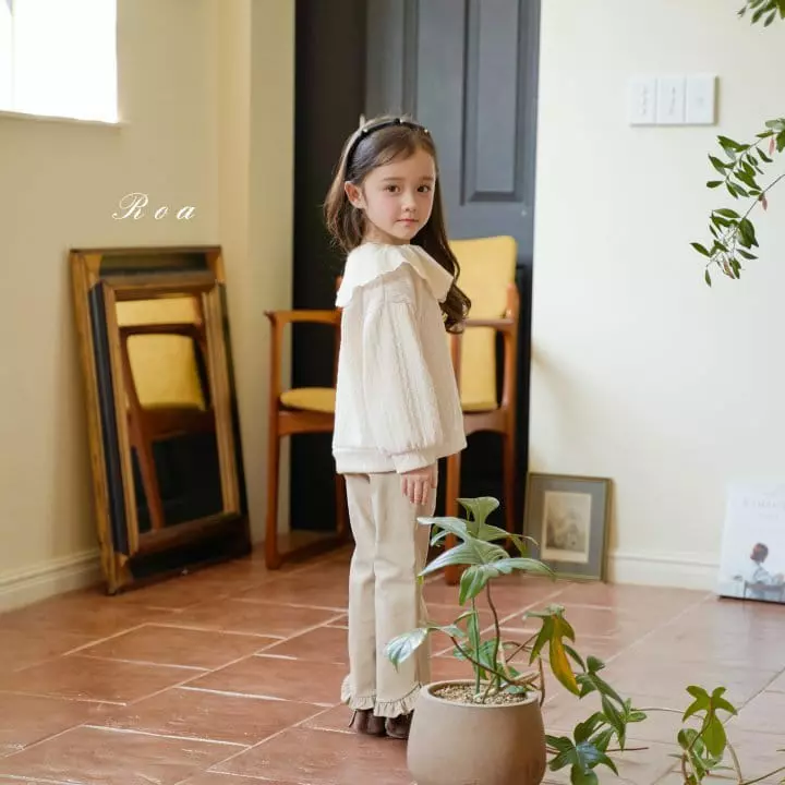 Roa - Korean Children Fashion - #todddlerfashion - Embroidery Sweatshirt