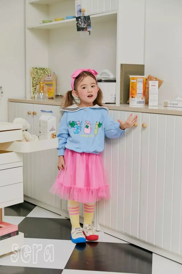 Sera - Korean Children Fashion - #designkidswear - Sailot Tape Sweatshirt - 5