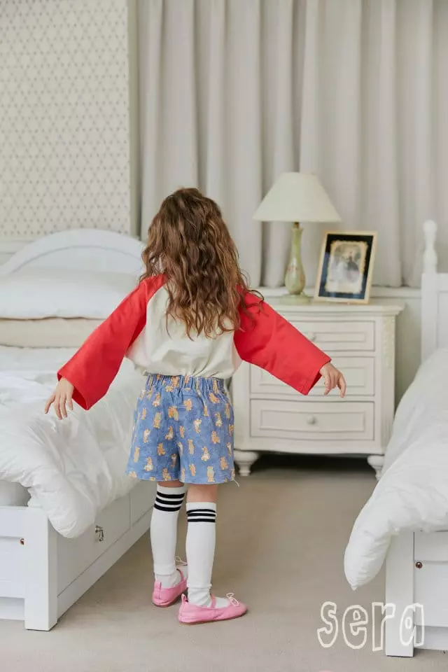 Sera - Korean Children Fashion - #fashionkids - Rabbit Denim Skirt Pants - 5