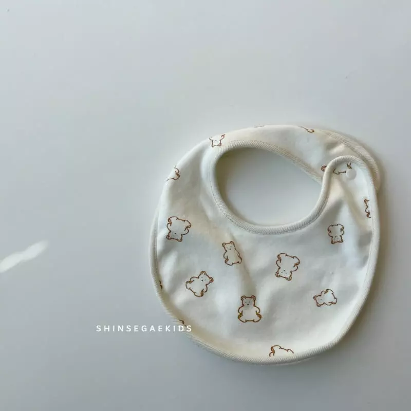 Shinseage Kids - Korean Baby Fashion - #babyboutique - Bear Bib - 6