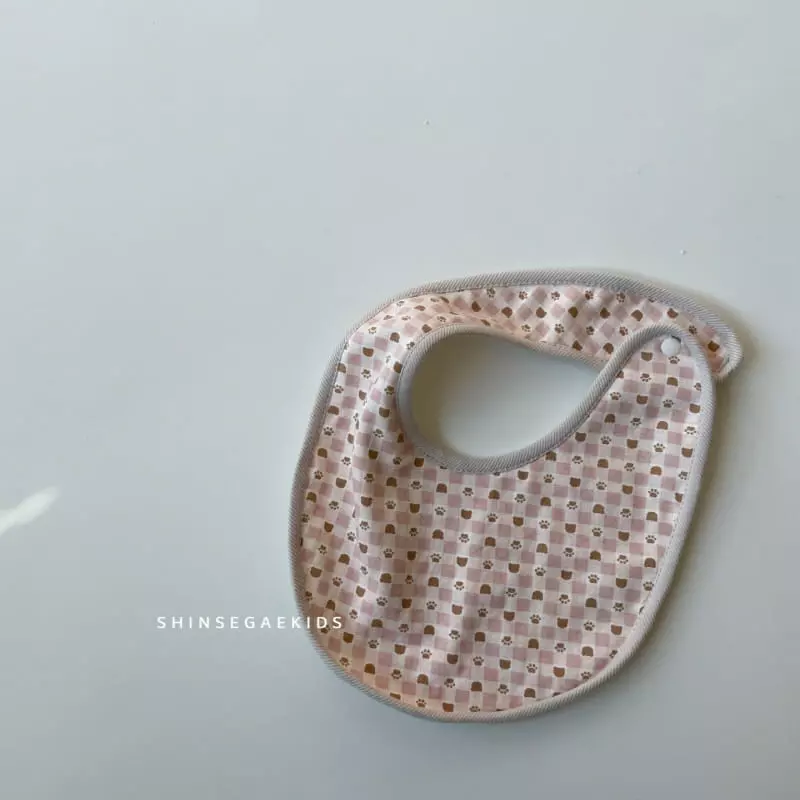 Shinseage Kids - Korean Baby Fashion - #smilingbaby - Check Foot Paint Bib - 7