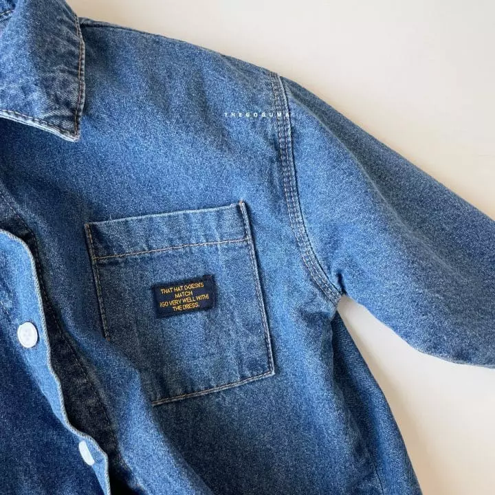 Shinseage Kids - Korean Children Fashion - #littlefashionista - Denim Shirt - 12