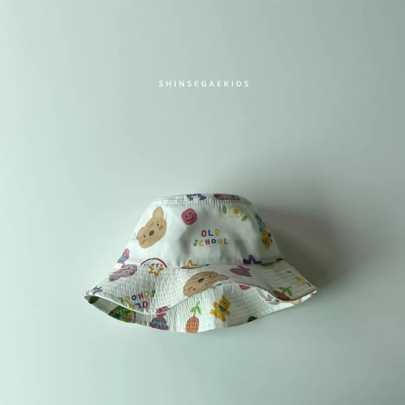 Shinseage Kids - Korean Children Fashion - #minifashionista - Bear Paint Bucket Hat