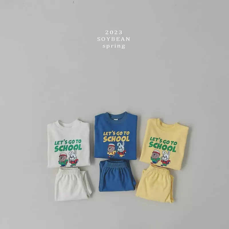 Soybean - Korean Children Fashion - #Kfashion4kids - Let's Go Top Bottom Set