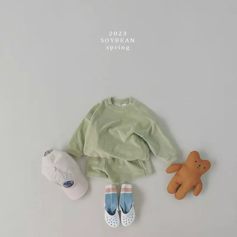 Soybean - Korean Children Fashion - #kidzfashiontrend - SS Terry Top Bottom Set - 4