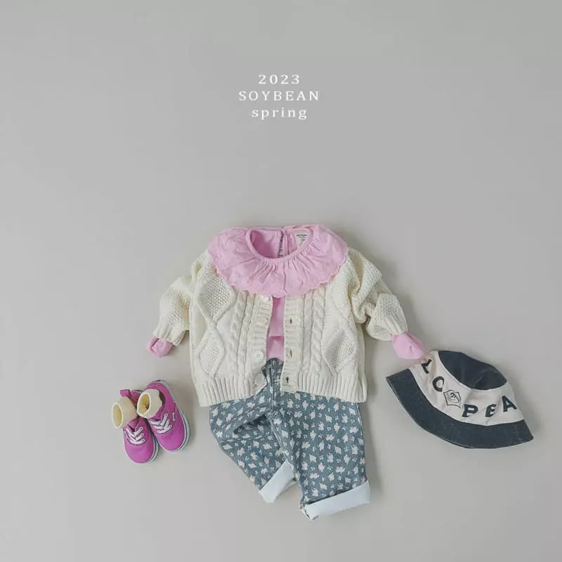 Soybean - Korean Children Fashion - #childofig - Frill Collar Tee - 2